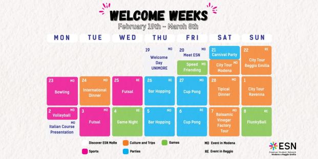 ESN MoRe Welcome Weeks 2026
